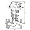 Steel pneumatically operated Globe valve  | KP