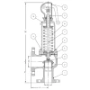Steel spring safety valve Besa | KP-2008C