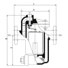 Nodular Cast Iron Armstrong inverted bucket steam trap | 680F Series