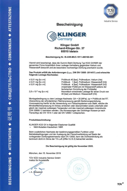 power to x tuv klinger germany